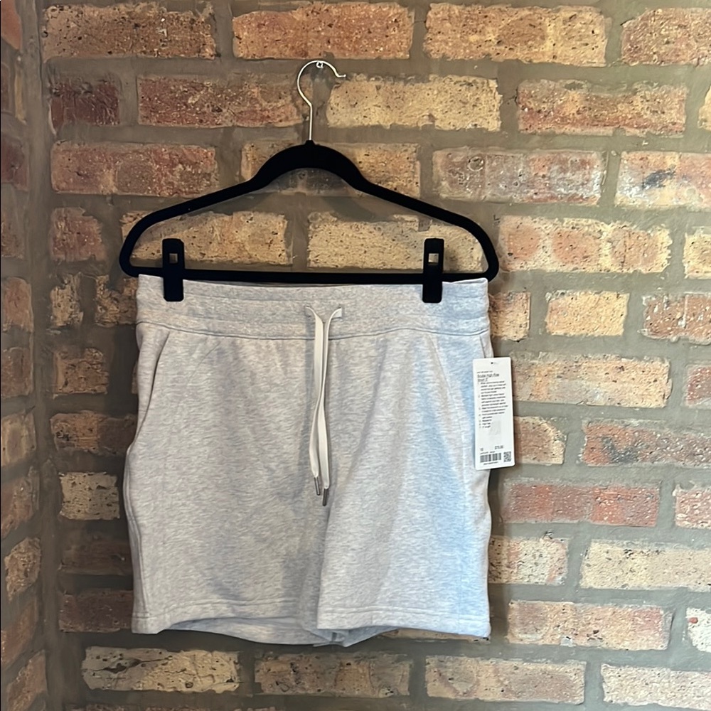 Lululemon Athletica Gray Athletic Shorts Soft Cotton Blend